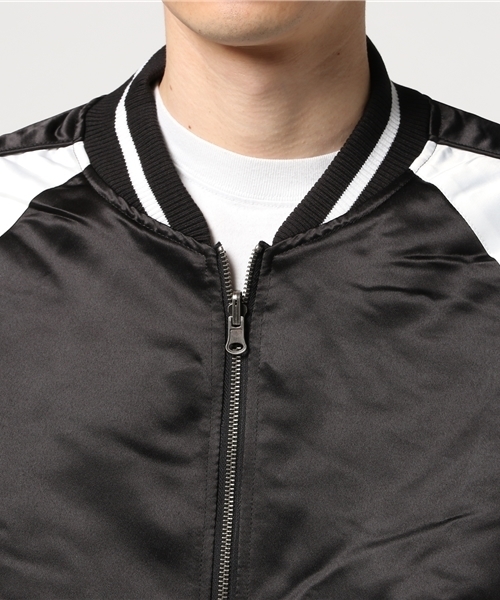 Burner（バーナー）の「【01 BURNER SELECT】リバーシブルスカジャン（ブルゾン・メンズ・ブルー系その他/ブラック×ホワイト・L/M）」の6枚目の写真