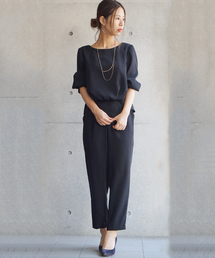 laboratory work | ダブルクロスレースレイヤー　セットアップ　【結婚式　ワンピース】(つなぎ/オールインワン)