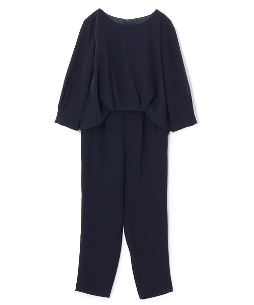 laboratory work（ラボラトリーワーク）の「ダブルクロスレースレイヤー　セットアップ　【結婚式　ワンピース】（つなぎ/オールインワン・レディース・ブラック/ネイビー・MEDIUM）」の20枚目の写真