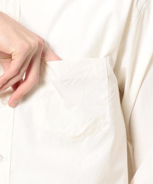 BEAUTY&YOUTH UNITED ARROWS（ビューティーアンドユースユナイテッドアローズ）の「BY ブロード バンドカラー シャツ ◆（シャツ/ブラウス・メンズ・グレー/ナチュラル・SMALL/X-LARGE/LARGE/X-SMALL/MEDIUM）」の5枚目の写真