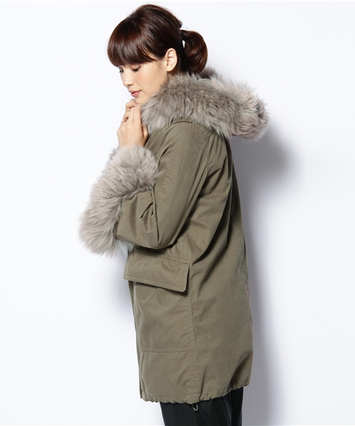 GRACE CONTINENTAL(グレースコンチネンタル)の「C/Nバイオコート(モッズコート・レディース・ベージュ/カーキ・36)」の16枚目の写真