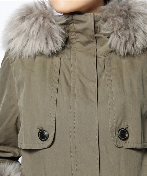 GRACE CONTINENTAL(グレースコンチネンタル)の「C/Nバイオコート(モッズコート・レディース・ベージュ/カーキ・36)」の13枚目の写真