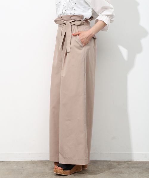 VIS（ビス）の「足長ワイドパンツ（その他パンツ・レディース・カーキ/ベージュ/ネイビー・S/M）」の4枚目の写真