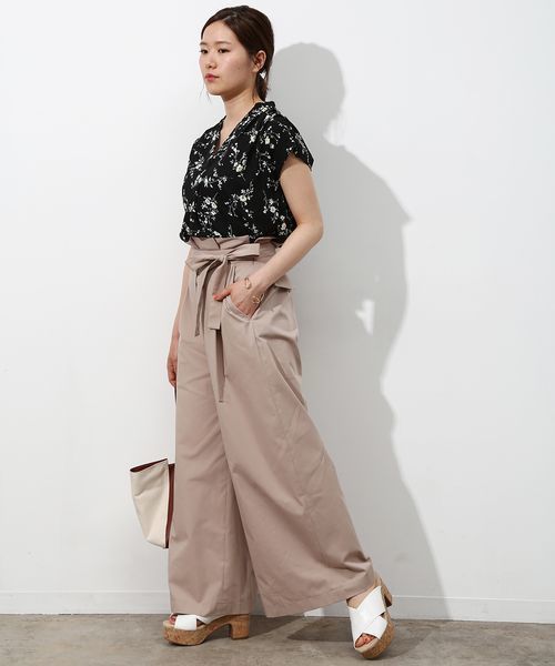 VIS（ビス）の「足長ワイドパンツ（その他パンツ・レディース・カーキ/ベージュ/ネイビー・S/M）」の17枚目の写真