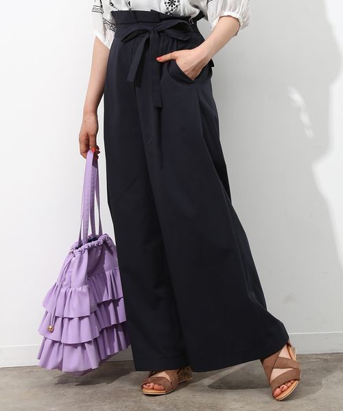 VIS（ビス）の「足長ワイドパンツ（その他パンツ・レディース・カーキ/ベージュ/ネイビー・S/M）」の18枚目の写真