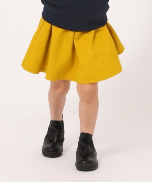 GLOBAL WORK（グローバルワーク）の「【キッズ】ギャザーフレアムジスカート/764987（スカート・キッズ・ブラック/ブラウン/ライトピンク/ライトパープル/イエロー/レッド・LARGE/SMALL/MEDIUM/XX-LARGE/X-LARGE）」の4枚目の写真
