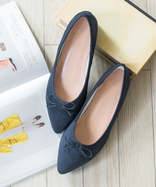 welleg（ウェレッグ）の「2.5cmヒール ポインテッドトゥ バレエシューズ（バレエシューズ・レディース・ブラック系その他/ブラック系その他2/レッド系その他/ブラック/グレー/ブラウン系その他/ブラウン/レッド系その他2/レッド/ワインレッド/グリーン系その他2/モスグリーン/ネイビー/ピンク系その他・36/37/39/38/41/34/35/40）」の10枚目の写真