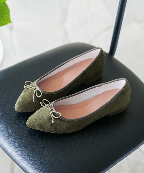 welleg（ウェレッグ）の「2.5cmヒール ポインテッドトゥ バレエシューズ（バレエシューズ・レディース・ブラック系その他/ブラック系その他2/レッド系その他/ブラック/グレー/ブラウン系その他/ブラウン/レッド系その他2/レッド/ワインレッド/グリーン系その他2/モスグリーン/ネイビー/ピンク系その他・36/37/39/38/41/34/35/40）」の8枚目の写真