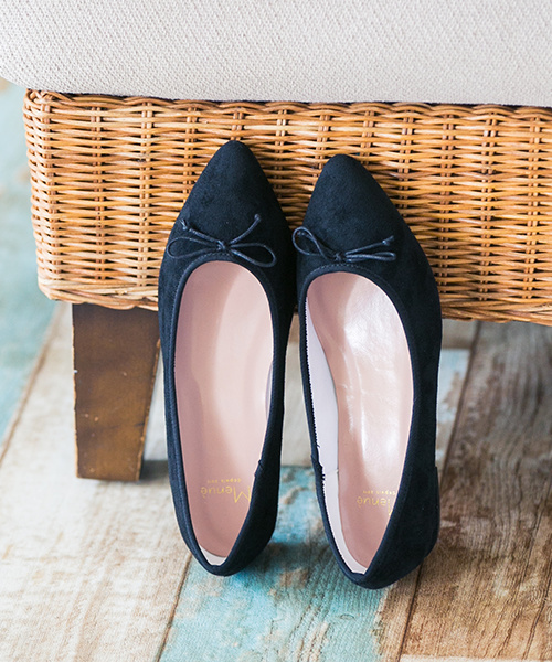 welleg（ウェレッグ）の「2.5cmヒール ポインテッドトゥ バレエシューズ（バレエシューズ・レディース・ブラック系その他/ブラック系その他2/レッド系その他/ブラック/グレー/ブラウン系その他/ブラウン/レッド系その他2/レッド/ワインレッド/グリーン系その他2/モスグリーン/ネイビー/ピンク系その他・36/37/39/38/41/34/35/40）」の2枚目の写真