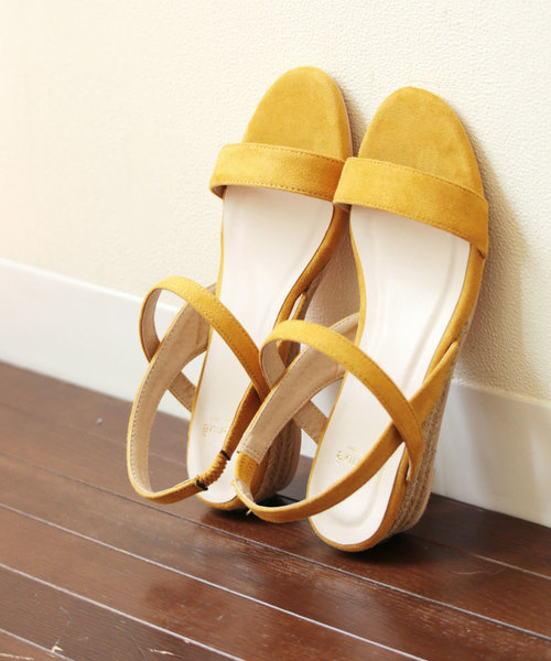 menue(メヌエ)の「3.5cmヒール ジュート ゴムストラップサンダル(サンダル・レディース・モスグリーン/フューシャピンク/ベージュ/その他1/ブラック系その他/アッシュグレー/ネイビー/マスタード/イエロー/ライトグレー/グレー/ラベンダー/ブラウン系その他/ブラック/ピンク/その他2/スモークピンク/チェック/シルバー/テラコッタ/ゼブラ/ブラック系その他3/ライトグリーン/グレイッシュベージュ/その他/グレイッシュブルー/パイソン/ブラック系その他2/ブラウン系その他2/グレー系その他/その他3・L/M/SS/LL/S/3L)」の20枚目の写真