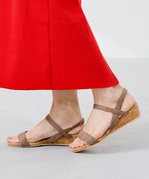 menue(メヌエ)の「3.5cmヒール ジュート ゴムストラップサンダル(サンダル・レディース・モスグリーン/フューシャピンク/ベージュ/その他1/ブラック系その他/アッシュグレー/ネイビー/マスタード/イエロー/ライトグレー/グレー/ラベンダー/ブラウン系その他/ブラック/ピンク/その他2/スモークピンク/チェック/シルバー/テラコッタ/ゼブラ/ブラック系その他3/ライトグリーン/グレイッシュベージュ/その他/グレイッシュブルー/パイソン/ブラック系その他2/ブラウン系その他2/グレー系その他/その他3・L/M/SS/LL/S/3L)」の8枚目の写真