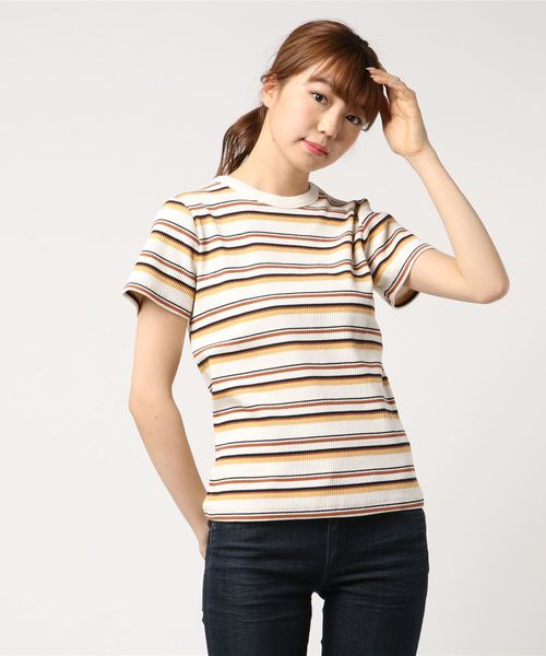 LOWRYS FARM（ローリーズファーム）の「アソートリブＴシャツ  796458（Tシャツ/カットソー・レディース・ホワイト/ホワイト系その他/ブラック/グレー/グレー系その他/ネイビー/ブラック系その他・MEDIUM/LARGE）」の15枚目の写真