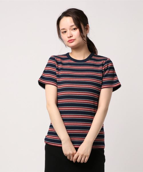 LOWRYS FARM（ローリーズファーム）の「アソートリブＴシャツ  796458（Tシャツ/カットソー・レディース・ホワイト/ホワイト系その他/ブラック/グレー/グレー系その他/ネイビー/ブラック系その他・MEDIUM/LARGE）」の20枚目の写真