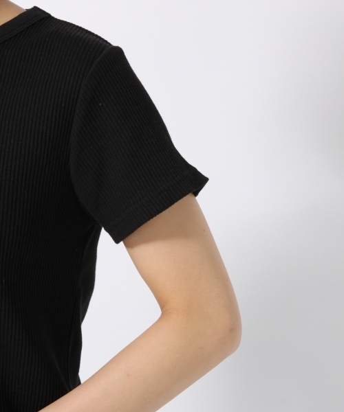 LOWRYS FARM（ローリーズファーム）の「アソートリブＴシャツ  796458（Tシャツ/カットソー・レディース・ホワイト/ホワイト系その他/ブラック/グレー/グレー系その他/ネイビー/ブラック系その他・MEDIUM/LARGE）」の16枚目の写真