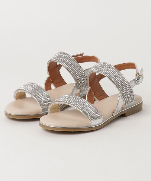 GeeRA（ジーラ）の「【美ラク】キラキラローヒールサンダル（サンダル・レディース・シルバー/ピンク系その他/ブラック/ブラック系その他・MEDIUM/X-LARGE/LARGE/SMALL）」の4枚目の写真