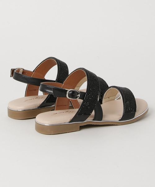 GeeRA（ジーラ）の「【美ラク】キラキラローヒールサンダル（サンダル・レディース・シルバー/ピンク系その他/ブラック/ブラック系その他・MEDIUM/X-LARGE/LARGE/SMALL）」の6枚目の写真