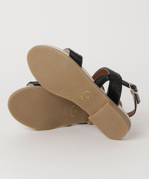 GeeRA（ジーラ）の「【美ラク】キラキラローヒールサンダル（サンダル・レディース・シルバー/ピンク系その他/ブラック/ブラック系その他・MEDIUM/X-LARGE/LARGE/SMALL）」の5枚目の写真