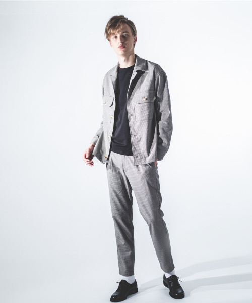 ABAHOUSE(アバハウス)の「【セットアップ対応】TRチェックシャツブルゾン(ブルゾン・メンズ・チャコールグレー/ベージュ・44/46/48)」の17枚目の写真