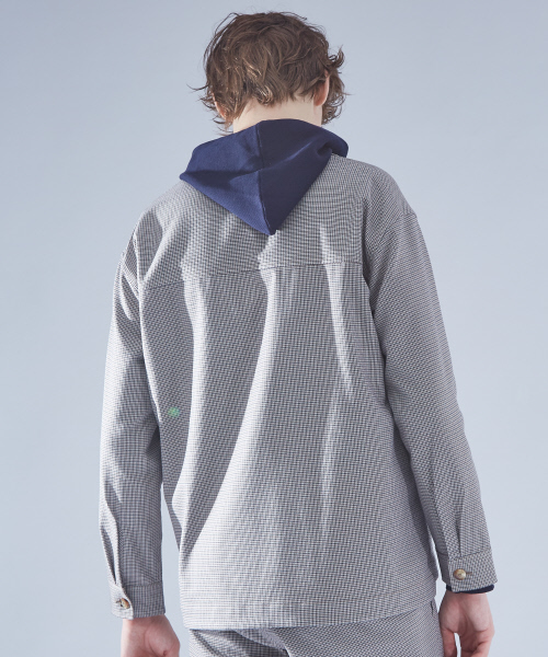 ABAHOUSE(アバハウス)の「【セットアップ対応】TRチェックシャツブルゾン(ブルゾン・メンズ・チャコールグレー/ベージュ・44/46/48)」の15枚目の写真