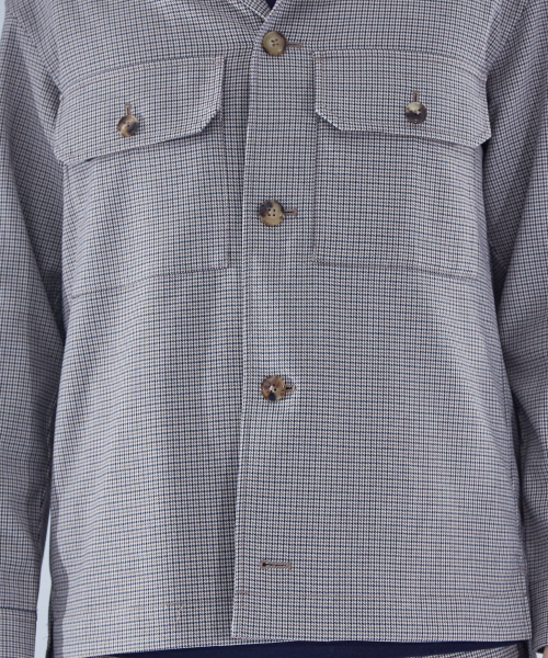 ABAHOUSE(アバハウス)の「【セットアップ対応】TRチェックシャツブルゾン(ブルゾン・メンズ・チャコールグレー/ベージュ・44/46/48)」の9枚目の写真