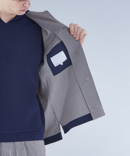 ABAHOUSE(アバハウス)の「【セットアップ対応】TRチェックシャツブルゾン(ブルゾン・メンズ・チャコールグレー/ベージュ・44/46/48)」の7枚目の写真