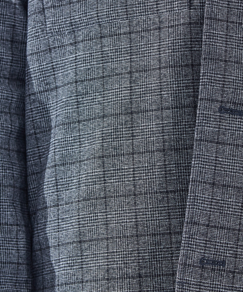 ABAHOUSE(アバハウス)の「【セットアップ対応】TRチェックシャツブルゾン(ブルゾン・メンズ・チャコールグレー/ベージュ・44/46/48)」の4枚目の写真