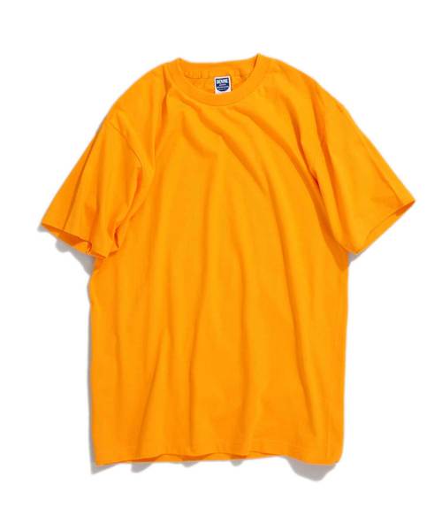 Denime（ドゥニーム）の「ヘビーオンスクルーネックTシャツ（Tシャツ/カットソー・メンズ・ネイビー/オレンジ系その他2/パープル/グリーン/ライトイエロー/ブラック/ホワイト/シルバー・LARGE/MEDIUM/SMALL）」の7枚目の写真