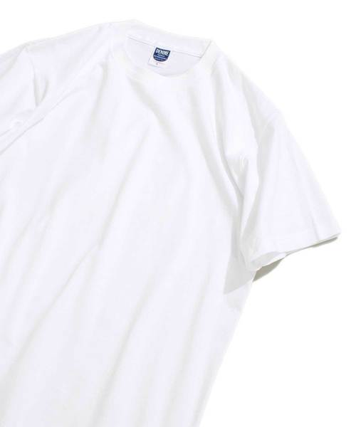 Denime（ドゥニーム）の「ヘビーオンスクルーネックTシャツ（Tシャツ/カットソー・メンズ・ネイビー/オレンジ系その他2/パープル/グリーン/ライトイエロー/ブラック/ホワイト/シルバー・LARGE/MEDIUM/SMALL）」の18枚目の写真