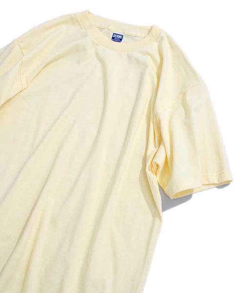 Denime（ドゥニーム）の「ヘビーオンスクルーネックTシャツ（Tシャツ/カットソー・メンズ・ネイビー/オレンジ系その他2/パープル/グリーン/ライトイエロー/ブラック/ホワイト/シルバー・LARGE/MEDIUM/SMALL）」の22枚目の写真