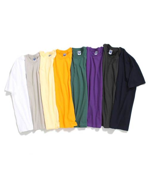 Denime（ドゥニーム）の「ヘビーオンスクルーネックTシャツ（Tシャツ/カットソー・メンズ・ネイビー/オレンジ系その他2/パープル/グリーン/ライトイエロー/ブラック/ホワイト/シルバー・LARGE/MEDIUM/SMALL）」の14枚目の写真