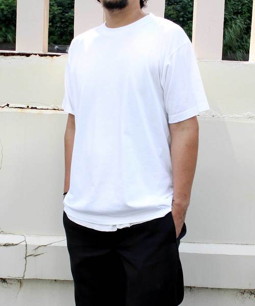 Denime（ドゥニーム）の「ヘビーオンスクルーネックTシャツ（Tシャツ/カットソー・メンズ・ネイビー/オレンジ系その他2/パープル/グリーン/ライトイエロー/ブラック/ホワイト/シルバー・LARGE/MEDIUM/SMALL）」の15枚目の写真