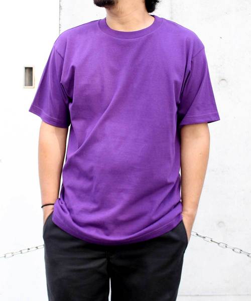 Denime（ドゥニーム）の「ヘビーオンスクルーネックTシャツ（Tシャツ/カットソー・メンズ・ネイビー/オレンジ系その他2/パープル/グリーン/ライトイエロー/ブラック/ホワイト/シルバー・LARGE/MEDIUM/SMALL）」の16枚目の写真