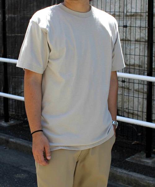 Denime（ドゥニーム）の「ヘビーオンスクルーネックTシャツ（Tシャツ/カットソー・メンズ・ネイビー/オレンジ系その他2/パープル/グリーン/ライトイエロー/ブラック/ホワイト/シルバー・LARGE/MEDIUM/SMALL）」の17枚目の写真