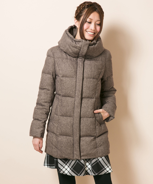 ANY SIS（エニィスィス）の「ツイードダウン（ダウンジャケット/コート