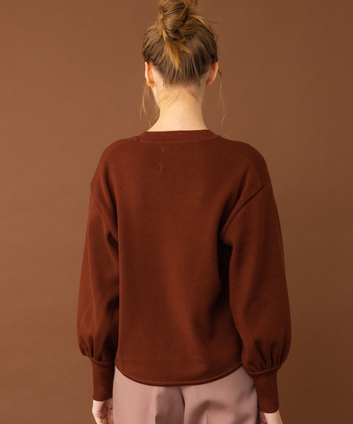 UNITED TOKYO（ユナイテッドトウキョウ）の「ウーリーストレッチバルーンスリーブニット（ニット/セーター・レディース・ブラック/ブラウン/マスタード/アイボリー・1）」の17枚目の写真