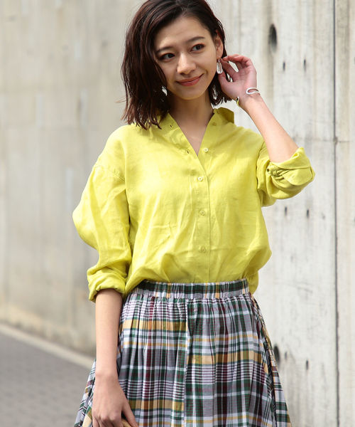 B:MING by BEAMS(ビーミングバイビームス)の「B:MING by BEAMS / ハードマンズ リネンシャツ 19SS(シャツ/ブラウス・レディース・ホワイト/ベージュ/イエロー/その他1/その他2・SMALL/MEDIUM)」の19枚目の写真