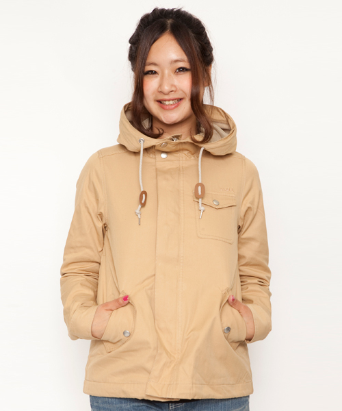 X-girl（エックスガール）の「MARINE JACKET（その他アウター・レディース・ベージュ/ネイビー/オレンジ・1/2）」の2枚目の写真