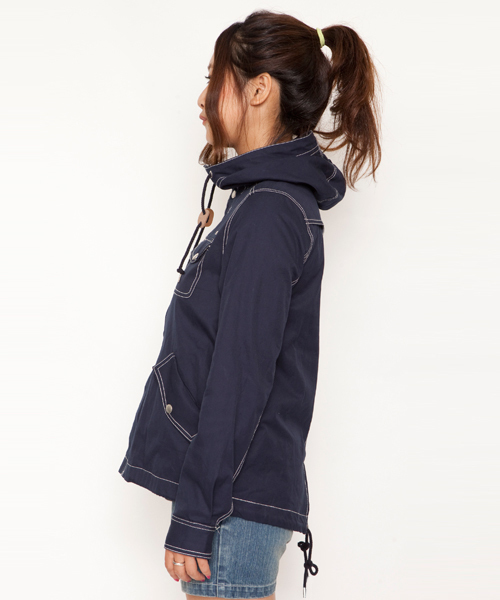 X-girl（エックスガール）の「MARINE JACKET（その他アウター・レディース・ベージュ/ネイビー/オレンジ・1/2）」の4枚目の写真