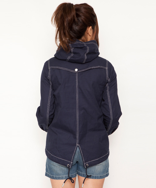 X-girl（エックスガール）の「MARINE JACKET（その他アウター・レディース・ベージュ/ネイビー/オレンジ・1/2）」の5枚目の写真