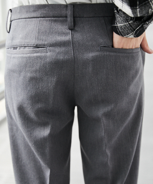 kutir（クティール）の「スキニー スラックス テーパードパンツ（スラックス・メンズ・チャコールグレー/ブラック/ライトベージュ・SMALL/MEDIUM/LARGE）」の20枚目の写真