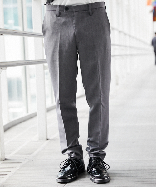 kutir（クティール）の「スキニー スラックス テーパードパンツ（スラックス・メンズ・チャコールグレー/ブラック/ライトベージュ・SMALL/MEDIUM/LARGE）」の21枚目の写真