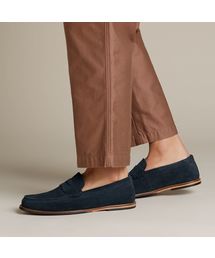 Clarks ホワイトリーフリー (ネイビースエード)ローファー Clarks（クラークス）の「Whitley Free / ホワイトリーフリー
