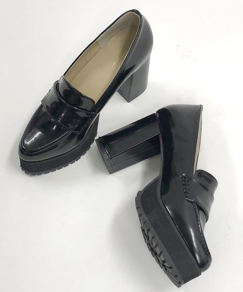 archives(アルシーヴ)の「ヒールローファー(ローファー・レディース・ブラック/ベージュ・MEDIUM/LARGE)」の12枚目の写真