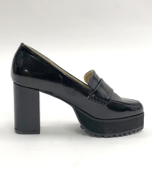 archives(アルシーヴ)の「ヒールローファー(ローファー・レディース・ブラック/ベージュ・MEDIUM/LARGE)」の4枚目の写真