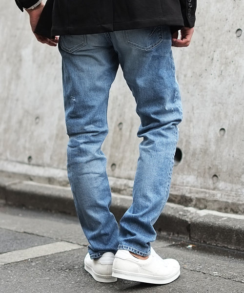 GOSTAR DE FUGA(ゴスタール ジフーガ)の「ルーズシルエットデニムパンツ(デニムパンツ・メンズ・ライトブルー/インディゴブルー・S/M/L)」の13枚目の写真