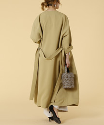 Liesse（リエス）の「辺見えみりさんコラボ/ノーカラーガウンコート  