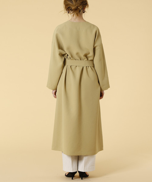 美品 リエス liesse ノーカラージャケット スーツ コート イエナ