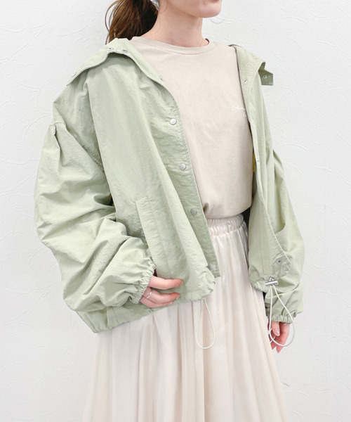 EPIMI E'PIMMY(エピミエピミー)の「ボリューム袖マウンテンパーカー(マウンテンパーカー・レディース・ブラック/ベージュ/アイボリー/ピンクベージュ/グリーン系その他・MEDIUM)」の5枚目の写真