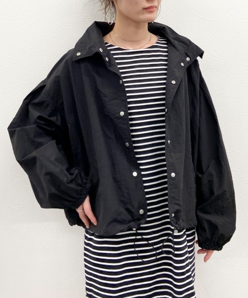 EPIMI E'PIMMY(エピミエピミー)の「ボリューム袖マウンテンパーカー(マウンテンパーカー・レディース・ブラック/ベージュ/アイボリー/ピンクベージュ/グリーン系その他・MEDIUM)」の3枚目の写真