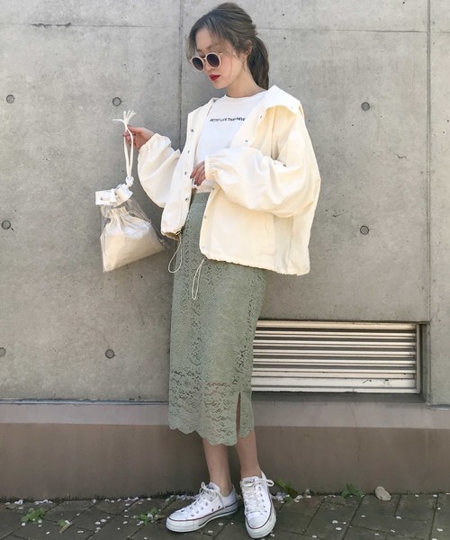 EPIMI E'PIMMY(エピミエピミー)の「ボリューム袖マウンテンパーカー(マウンテンパーカー・レディース・ブラック/ベージュ/アイボリー/ピンクベージュ/グリーン系その他・MEDIUM)」の18枚目の写真